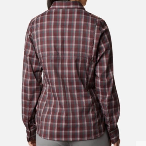 NWT Columbia Silver Ridge Plaid Long Sleeve Button Down Shirt - Sun Protection S - Picture 3 of 7